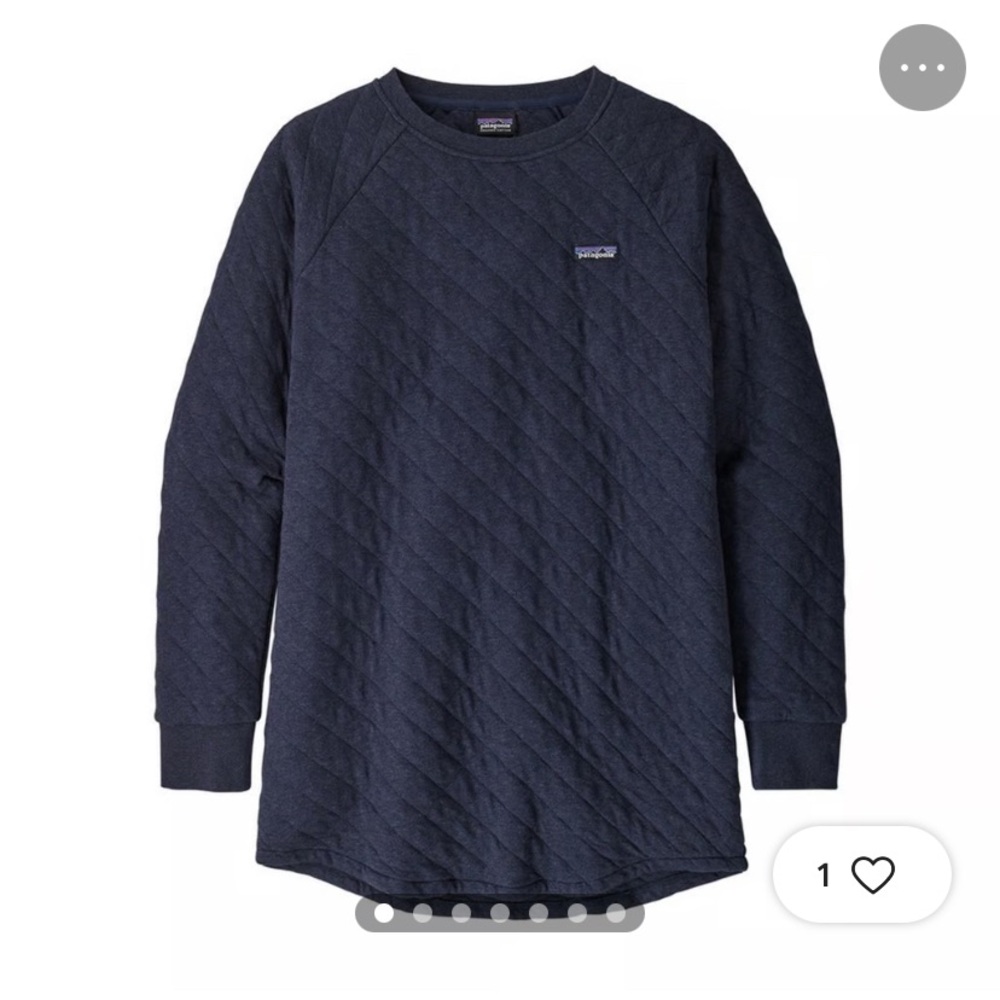 Patagonia Navy Blue Quilted Sweatshirt